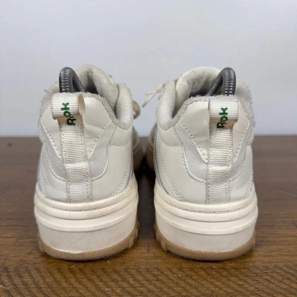 Reebok Sneakers Womens 8 White Club C Extra Platform‎ Leather Athleisure Shoes
